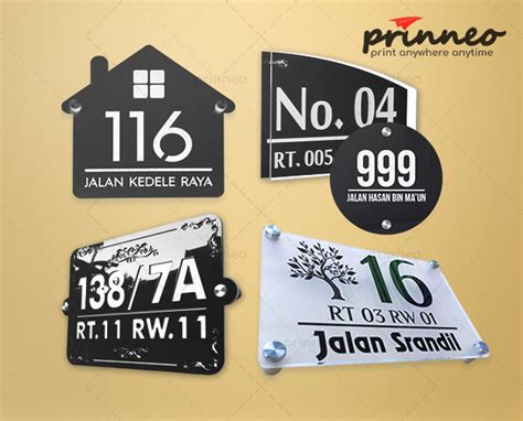 Nomor Rumah Akrilik