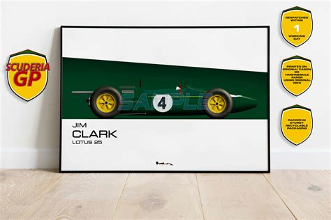 Jim Clark Lotus 25 Print Scuderia Gp