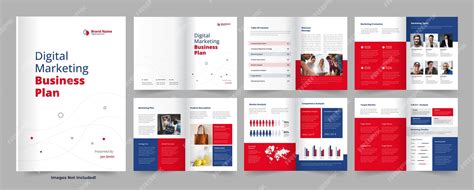 Premium Vector | Digital Marketing Plan Layout Design