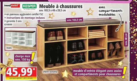 Promo Meuble Chaussures Chez Norma Icatalogue Fr