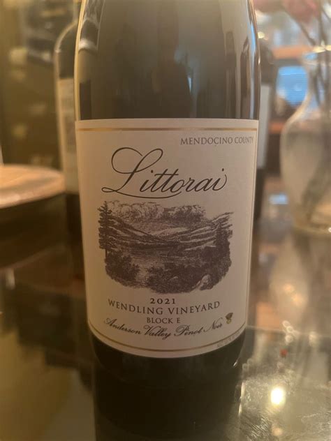 2021 Littorai Pinot Noir Block E Wendling Vineyard USA California