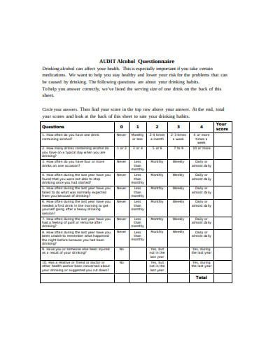 Free Printable Audit Questionnaire Download Free Printable Audit