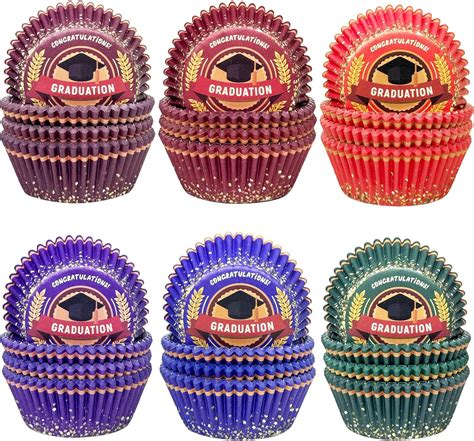 Amazon Qiqee Graduation Cupcake Liners Muffin Liners For