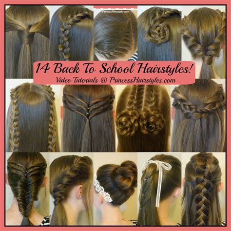 14 Easy Hairstyles For School Compilation! 2 Weeks Of Heatless Hair ...