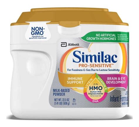 Leche De F Rmula En Polvo Abbott Similac Pro Sensitive En Lata