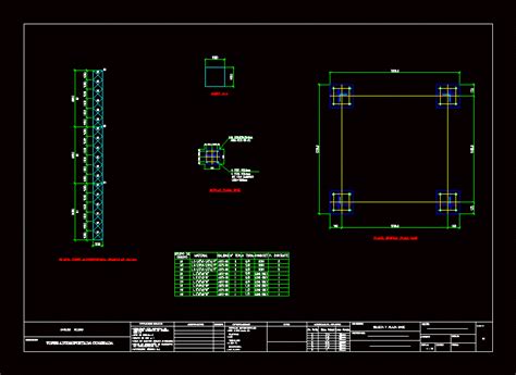 Torre Autosoportada De 18 M En DWG 138 29 KB Librería CAD