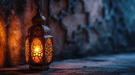 Fanous Arabic Lantern Lamp For Ramadan Mubarak Background Arabic