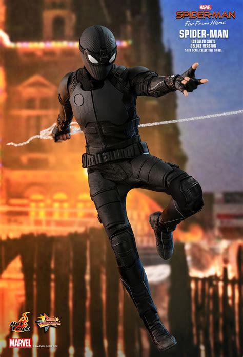 Toyhaven Hot Toys 1 6th Scale Spider Man Stealth Suit 12 Inch Collectible Figure Deluxe Version