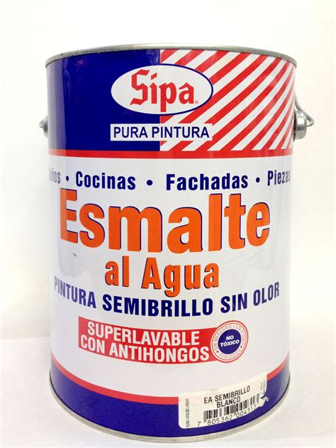 Esmalte Al Agua Semibrillo Blanco Galón Rodillo