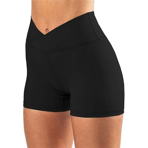 Summer Women Yoga Shorts Fitness Seamless High Waist Solid Color Skinny