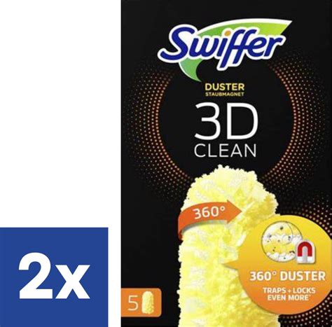 Swiffer Duster 3D Clean Navulling 2 X 5 Navullingen Bol