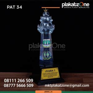 Contoh Piala Mtq Custom Bentuk Masjid Plakatzone