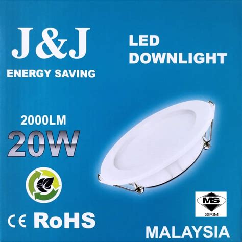 Sirim Led Downlight W Round Lampu Siling Rumah Recessed