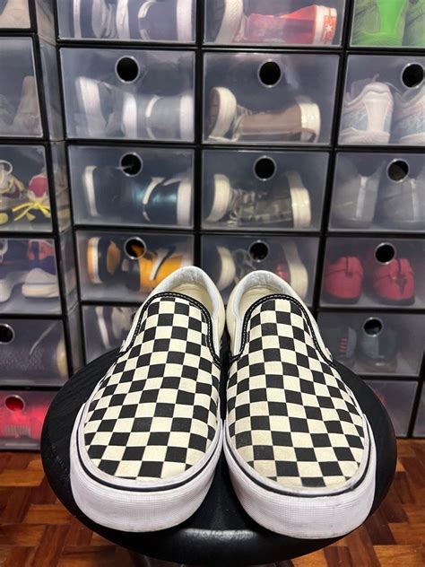 Vans Classic Slip On Gum Block Checkerboard Mens Fashion Footwear