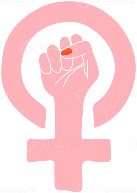 Feminism Symbol Girl Power Female Gender Hand Drawn Sketch 18734673 Png