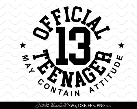 Official Teenager Svg 13th Birthday Girl Shirt Svg Etsy