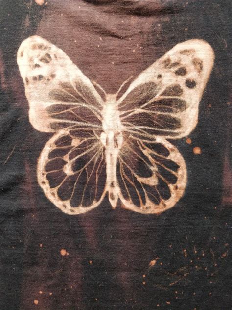 Bleach Butterfly T Shirts Bleichen Shirts Bemalen Kleidung Bleichen