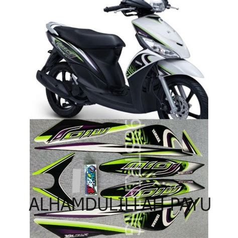 Jual Stiker Striping Mio J Sporty Putih Tahun Lis Standar Ori