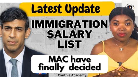 The Uk Occupations On The Immigration Salary List And Minimum Salary