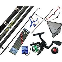 Complete Starter Fishing Tackle Set Kit With Hunter Pro Rod Reel