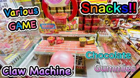 Various Snacks Claw Machine Wins Chocolate Sweets Ufo Catchers