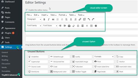 Customize Wordpress Post Editor Toolbar With Tinymce Advanced