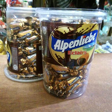 Jual Permen Alpen Toples Permen Coklat Karamel Alpenliebe Eclair 360gr