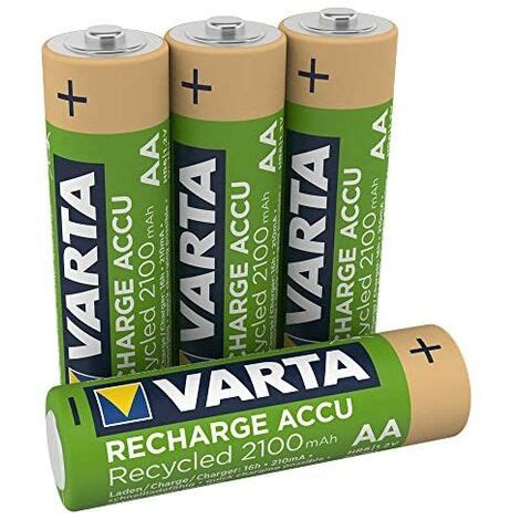 VARTA Recharge Accu Recycled Batterie Ricaricabili NiMh AA Micro