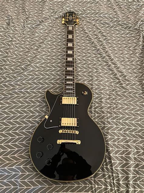 Epiphone Les Paul Custom Pro Left Handed 2016 Ebony Southie Reverb