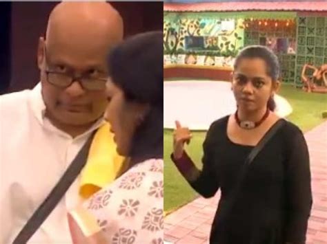 Bigg Boss Tamil 4 Anitha Sampath And Suresh Chakravarthy Fight Gets