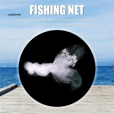 Nylon Fishing Net Fish Mesh Trap Three Layer Monofilament Gill Nets