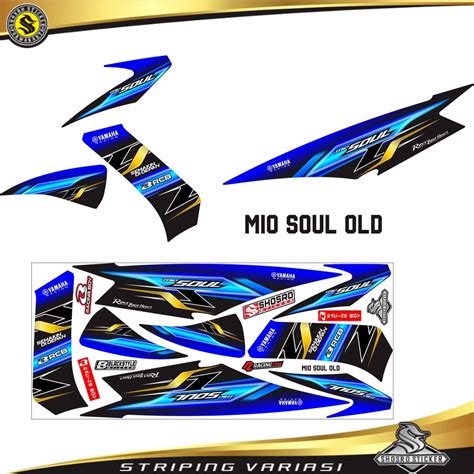 Jual Stiker Variasi Cod Striping Yamaha Mio Soul Old Stiker Soul