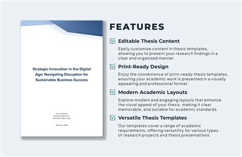 Business Thesis Template in Word, PDF, Google Docs - Download | Template.net