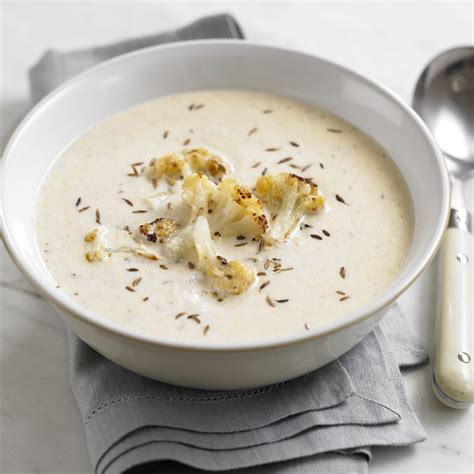 Creamy Roasted Cauliflower Soup Baby Budgeting