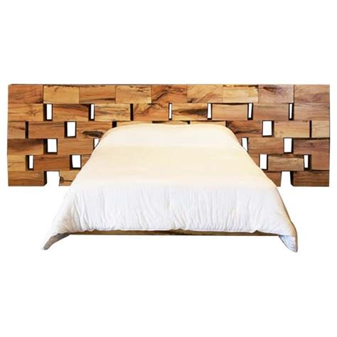 Modern Spalted Maple Block Headboard For Sale At 1stdibs Wood Block