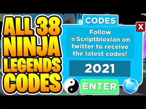 All Ninja Legends Codes Auto Train Chi Roblox January