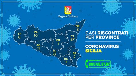 Sicilia Casi Coronavirus Per Ogni Provincia Mappa