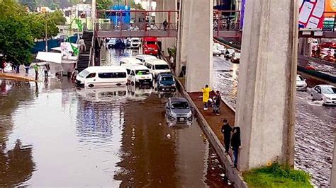 Reportan Inundaciones En Naucalpan Tras Lluvias