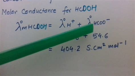 Determination Of Molar Conductance Of Water YouTube