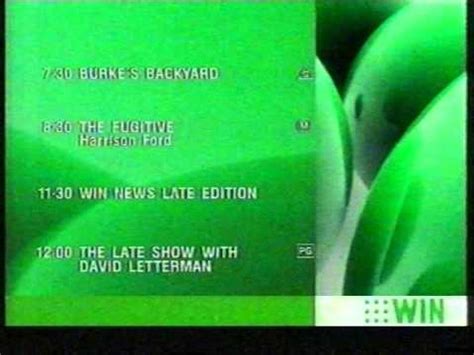 WIN Television Friday Lineup And Ident 2003 YouTube