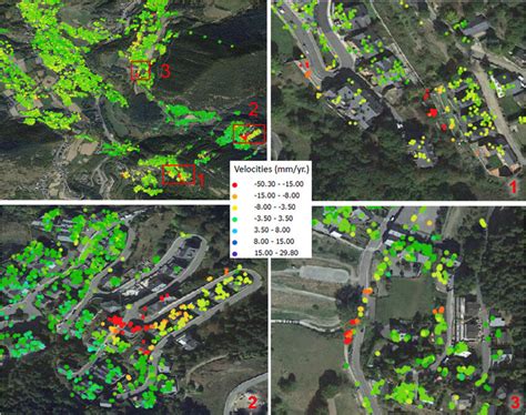 Example Of Deformation Monitoring Result Using High Resolution