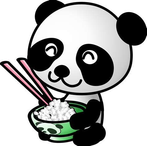 Clipart - rice panda