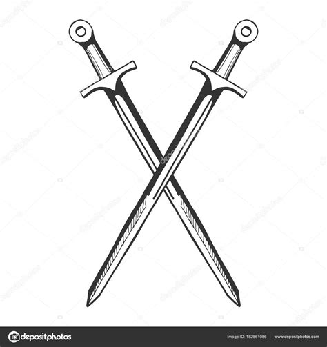 Medieval Crossed Swords