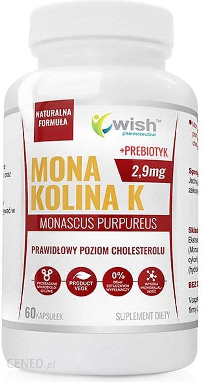 Preparat Medycyny Naturalnej Wish Mona Kolina K 2 9Mg 60Kaps Opinie I