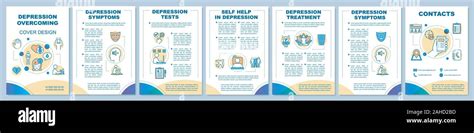 Depression Treatment Brochure Template Layout Bipolar Disorder Symptom Mental Health Flyer