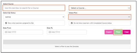 Iqa Sample Plan Searches And Filters Helpdocs