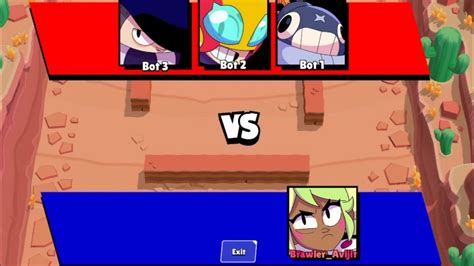 Noob Vs Bots Vs With Mandy Noob Vs Bots In Brawl Stars