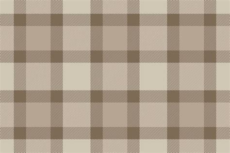 Plaid Background Check Seamless Pattern In Beige Vector Fabric