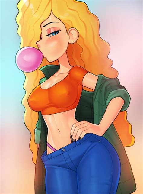 Rule 34 1girls Big Breasts Blonde Hair Blue Eyes Breasts Bubble Gum Busty Debbie Thornberry