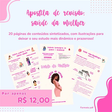 Apostila Sa De Da Mulher Tha S Brunna Maur Cio Pinheiro Hotmart